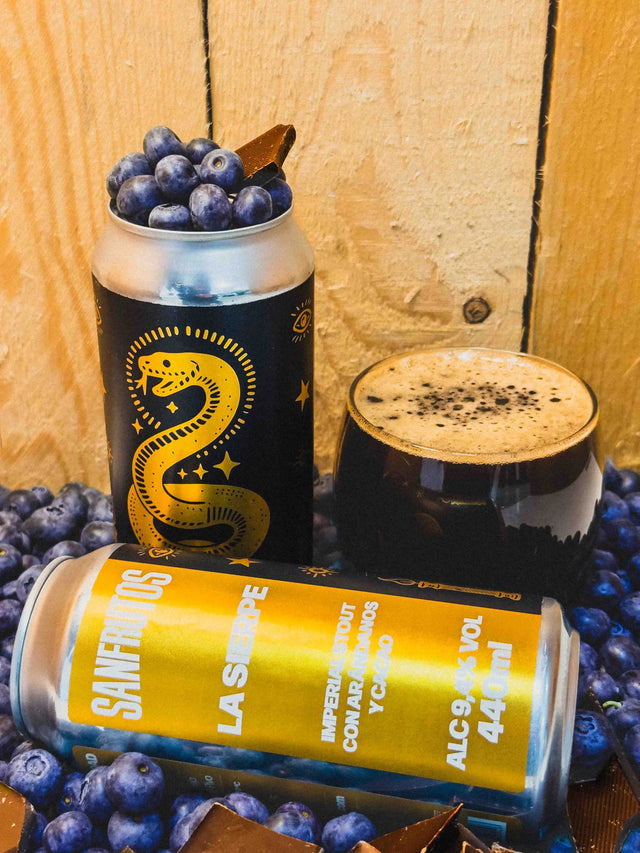LA SIERPE - Imperial Stout con Arándanos y Cacao - Cerveza SanFrutos