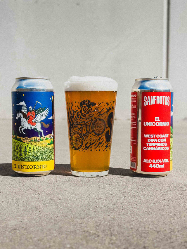EL UNICORNIO - West Coast DIPA con Terpenos Cannábicos - Cerveza SanFrutos