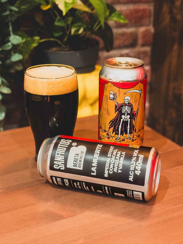 LA MUERTE (collab. Bereta) - Imperial Stout con Cacao, Avellana y Vainilla