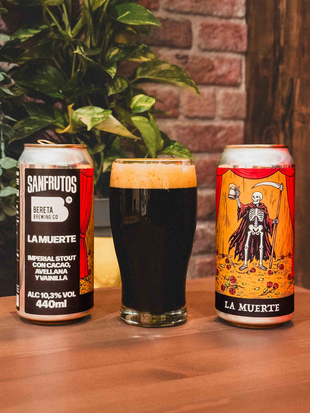 LA MUERTE (collab. Bereta) - Imperial Stout con Cacao, Avellana y Vainilla