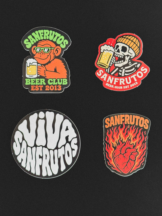 PACK STICKERS SANFRUTOS - Cerveza SanFrutos