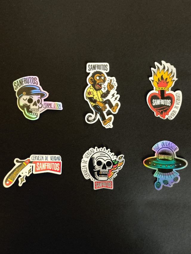 PACK STICKERS SANFRUTOS 2025 - Cerveza SanFrutos