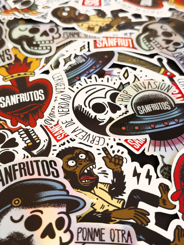 PACK STICKERS SANFRUTOS 2025 - Cerveza SanFrutos