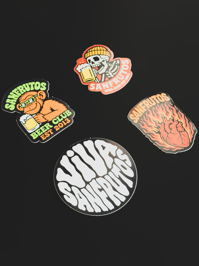 PACK STICKERS SANFRUTOS - Cerveza SanFrutos