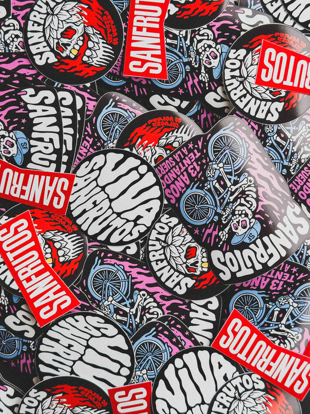 PACK STICKERS SANFRUTOS - Cerveza SanFrutos
