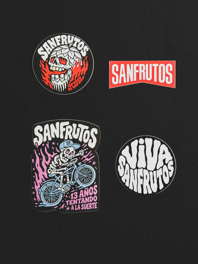 PACK STICKERS SANFRUTOS - Cerveza SanFrutos